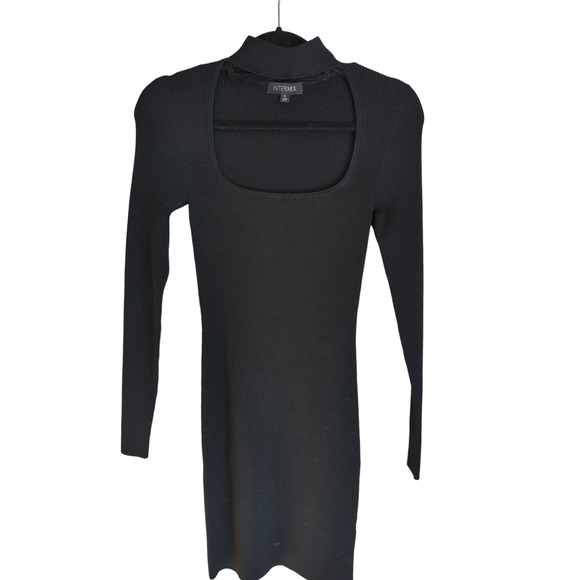INTERMIX Marcie Choker Neck Mini Dress size Small - Picture 3 of 5